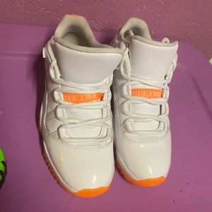 Jordan 23 orange and white 8.5 low tops